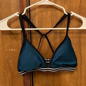 Blue bikini top. Size small
